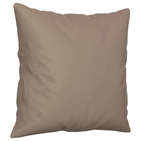 Vidaxl Dekorative Kissen 2 PCs 40x40 cm Mikrofasergewebe Taupe