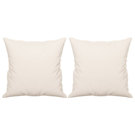 Vidaxl Dekorative Kissen 2 PCs 40x40 cm Mikrofasergewebe beige