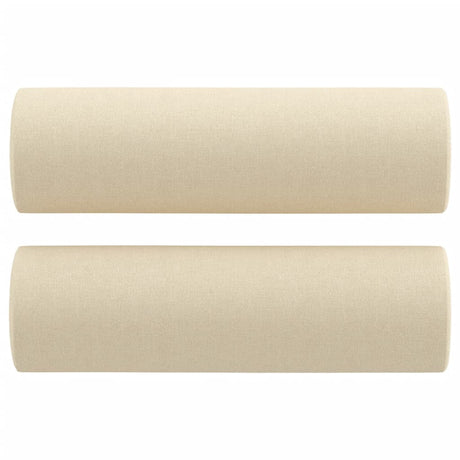 Vidaxl Dekorative Kissen 2 ST 15x50 cm Stoffcremefarbe