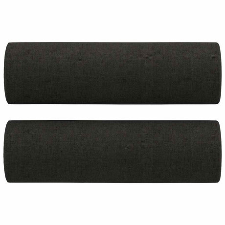 Vidaxl Dekorative Kissen 2 ST 15x50 cm Stoff schwarz