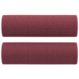 Vidaxl Dekorative Kissen 2 ST 15x50 cm Stoffwein rot