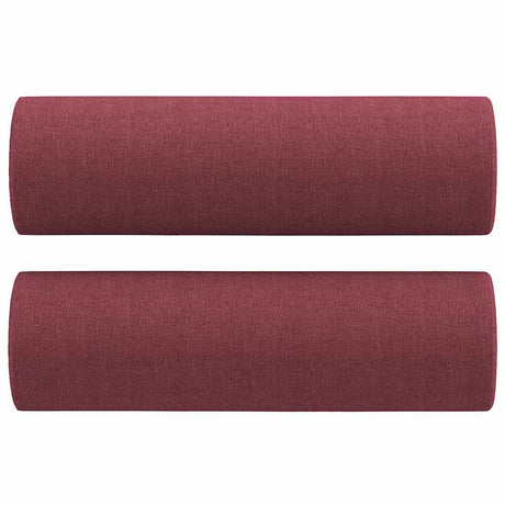 Vidaxl Dekorative Kissen 2 ST 15x50 cm Stoffwein rot
