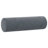 Vidaxl Dekorative Kissen 2 ST 15x50 cm Samt dunkelgrau
