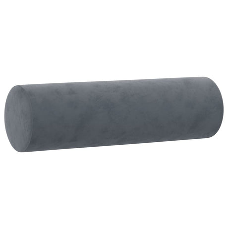Vidaxl Dekorative Kissen 2 ST 15x50 cm Samt dunkelgrau