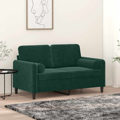 Vidaxl Dekorative Kissen 2 ST 15x50 cm Samt dunkelgrün