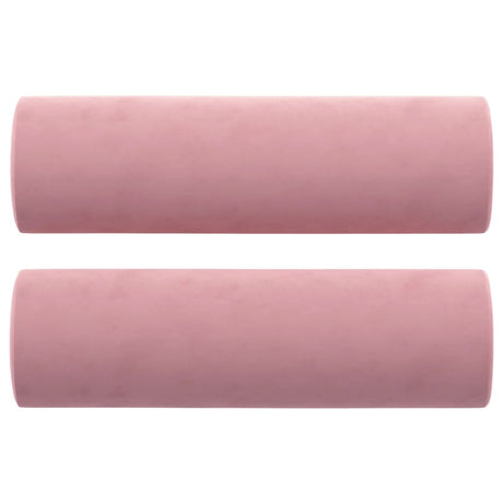 Vidaxl Dekorative Kissen 2 ST 15x50 cm Samt rosa