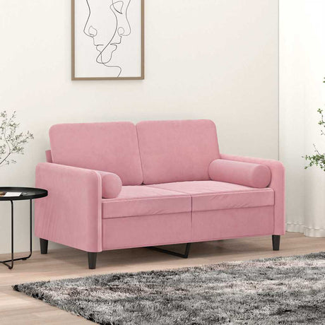 Vidaxl Dekorative Kissen 2 ST 15x50 cm Samt rosa