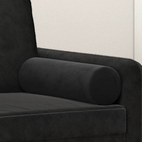 Vidaxl Dekorative Kissen 2 ST 15x50 cm Samt Schwarz