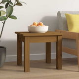 Vidaxl salontafel 35x35x30 cm massief grenenhout honingbruin