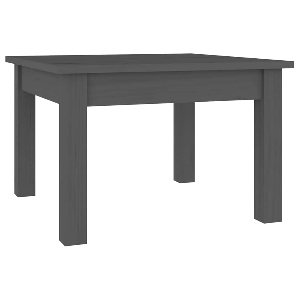 Vidaxl salontafel 45x45x30 cm massief grenenhout grijs