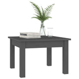 Vidaxl salontafel 45x45x30 cm massief grenenhout grijs
