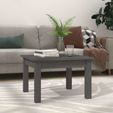 Vidaxl salontafel 45x45x30 cm massief grenenhout grijs