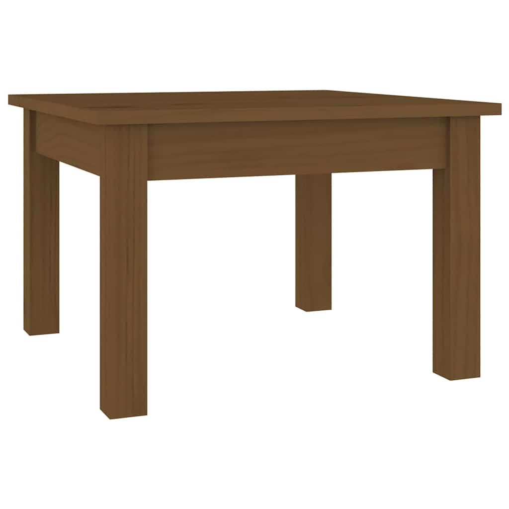 Vidaxl salontafel 45x45x30 cm massief grenenhout honingbruin