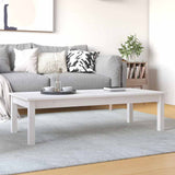 Vidaxl salontafel 110x50x30 cm massief grenenhout wit