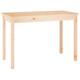 Vidaxl eettafel 110x55x75 cm massief grenenhout