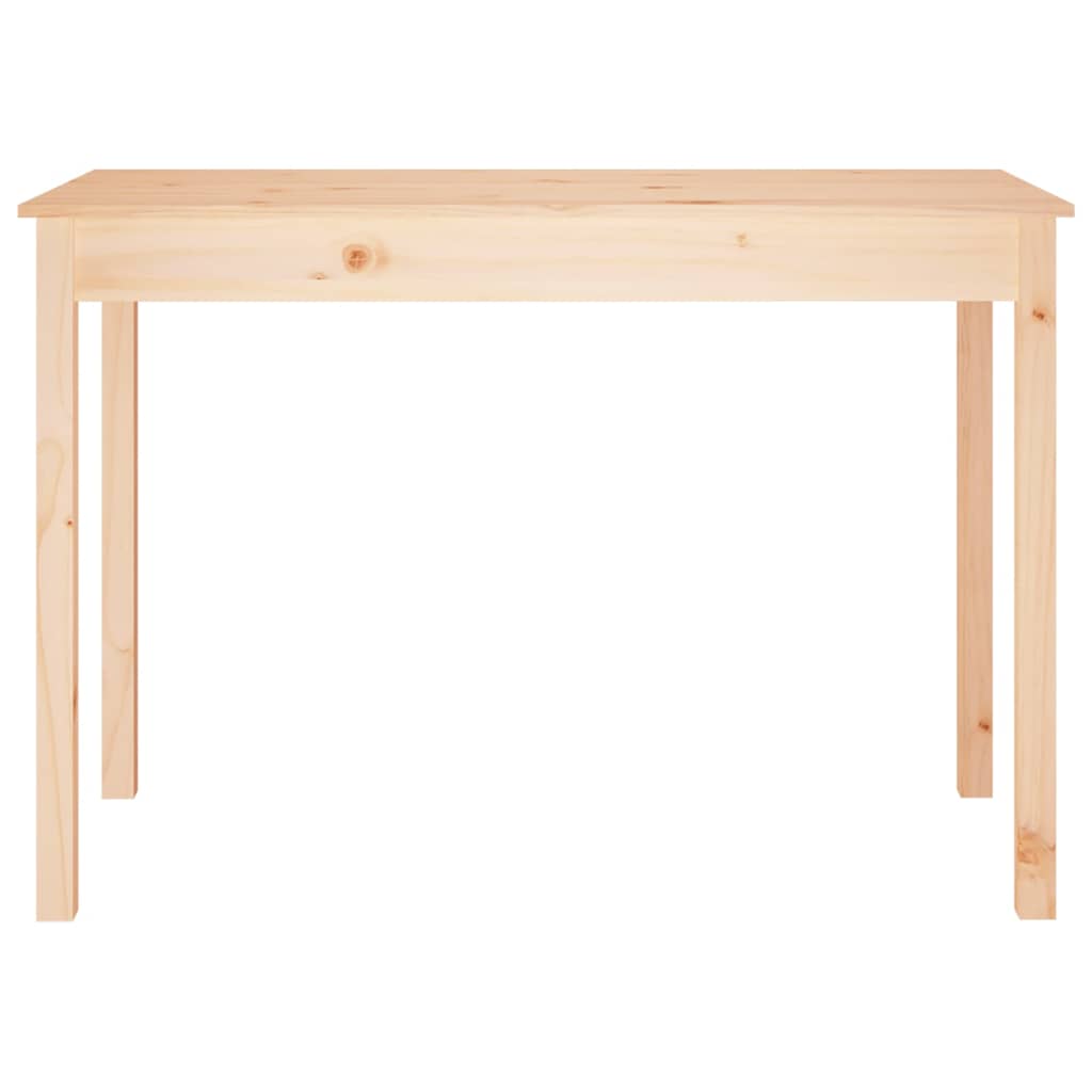 Vidaxl eettafel 110x55x75 cm massief grenenhout