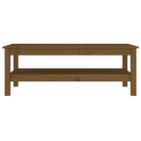 Vidaxl salontafel 110x50x40 cm massief grenenhout honingbruin