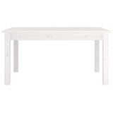Vidaxl salontafel 80x50x40 cm massief grenenhout wit