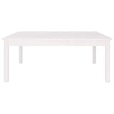 Vidaxl salontafel 100x100x40 cm massief grenenhout wit