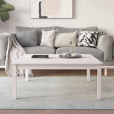 Vidaxl salontafel 100x100x40 cm massief grenenhout wit