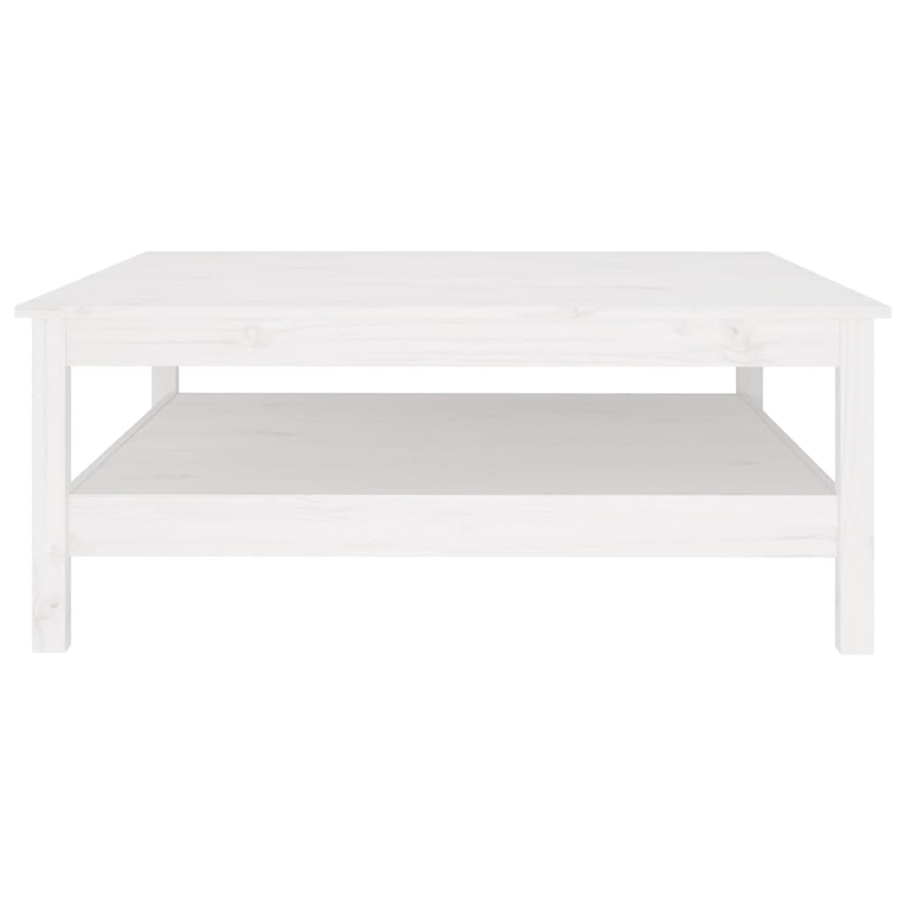 Vidaxl salontafel wit 100x100x40 cm massief grenenhout