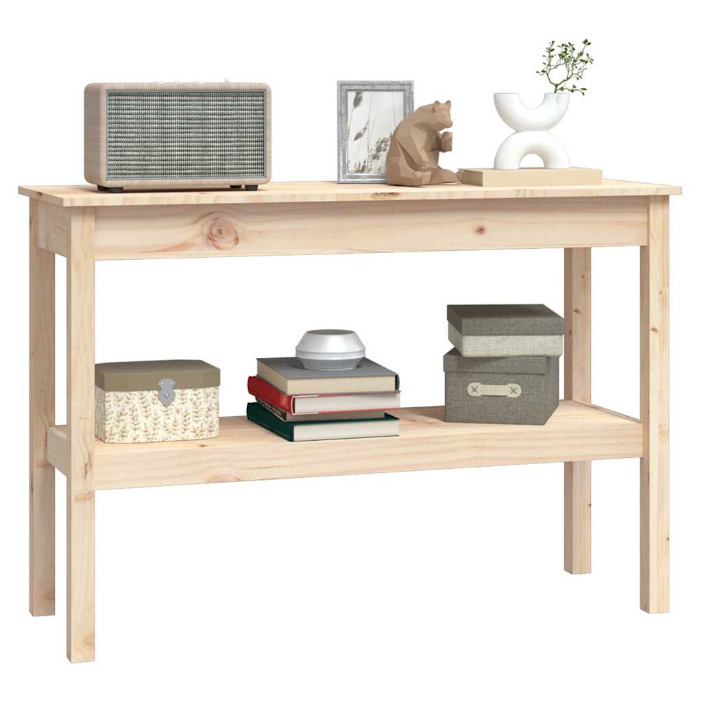 Vidaxl wandtafel 110x40x75 cm massief grenenhout