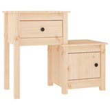 Vidaxl nachtkastjes 2 st 79,5x38x65,5 cm massief grenenhout