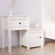Vidaxl nachtkastje 79,5x38x65,5 cm massief grenenhout wit