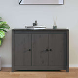Vidaxl dressoir 100x35x74 cm massief grenenhout grijs