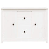 Vidaxl dressoir 100x35x74 cm massief grenenhout wit