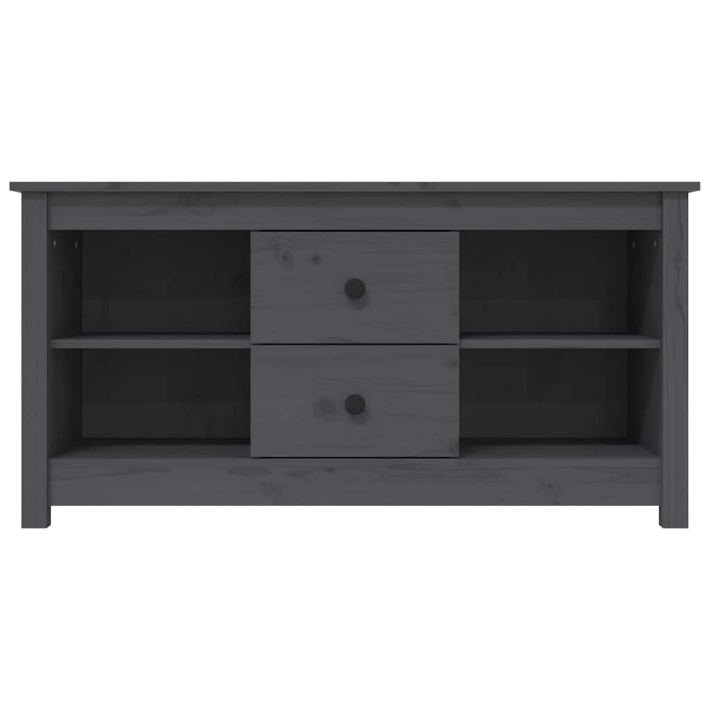Vidaxl tv-meubel 103x36,5x52 cm massief grenenhout grijs