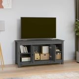 Vidaxl tv-meubel 103x36,5x52 cm massief grenenhout grijs