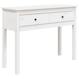 Vidaxl wandtafel 100x35x75 cm massief grenenhout wit