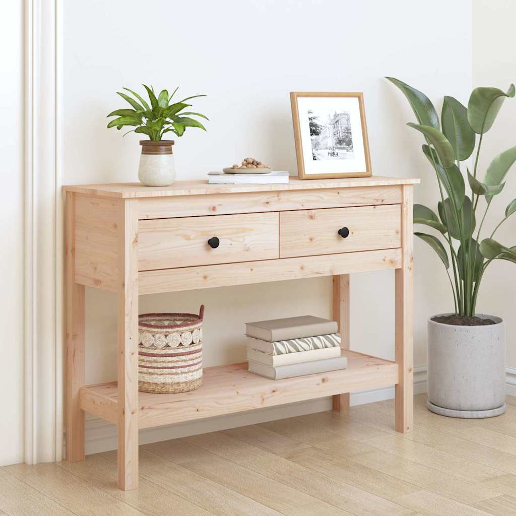 Vidaxl wandtafel 100x35x75 cm massief grenenhout