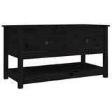 Vidaxl salontafel 102x49x55 cm massief grenenhout zwart