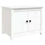 Vidaxl salontafel 71x49x55 cm massief grenenhout wit
