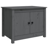 Vidaxl salontafel 71x49x55 cm massief grenenhout grijs