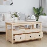 Vidaxl salontafel 102x49x55 cm massief grenenhout
