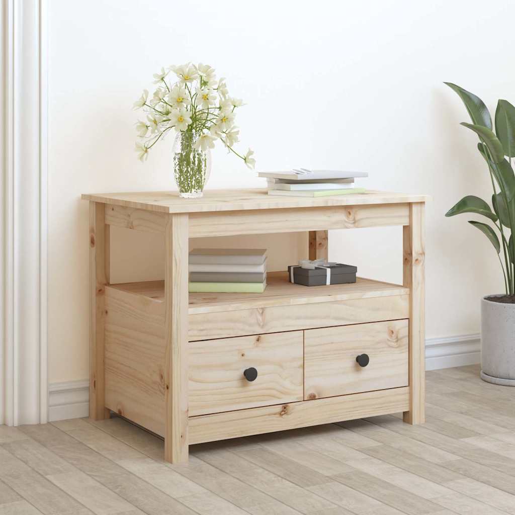 Vidaxl salontafel 71x49x55 cm massief grenenhout