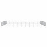 Vidaxl -Haustiere Käfig mit Tür 44 Paneele 35x35 cm Stahl schwarz
