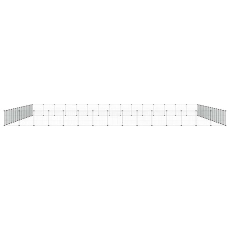 Vidaxl Pet Cage mit Tür 60 Paneele 35x35 cm Stahl Schwarz