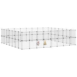 Vidaxl Pet Cage mit Tür 60 Paneele 35x35 cm Stahl Schwarz