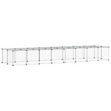Vidaxl Haustiere Käfig mit Tür 36 Paneele 35x35 cm Stahl schwarz