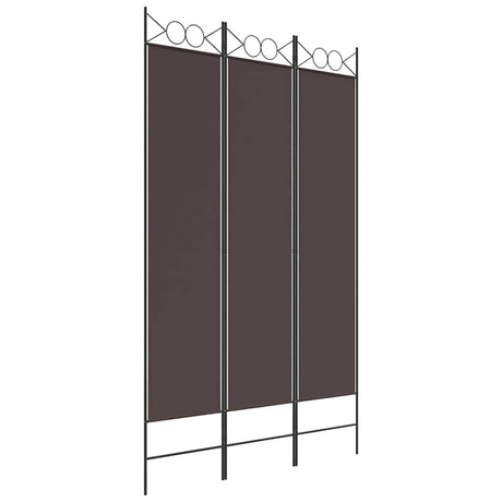 Vidaxl kamerscherm met 3 panelen 120x200 cm stof bruin