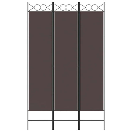 Vidaxl kamerscherm met 3 panelen 120x200 cm stof bruin