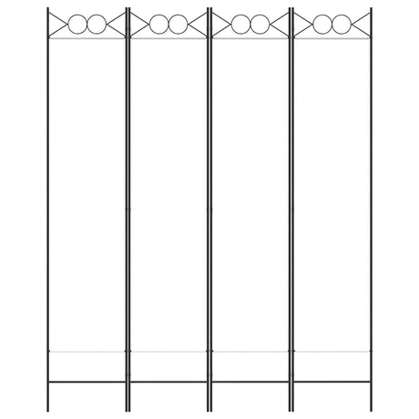 Vidaxl kamerscherm met 4 panelen 160x200 cm stof wit