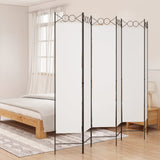 Vidaxl kamerscherm met 6 panelen 240x200 cm stof wit