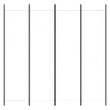 Vidaxl kamerscherm met 4 panelen 200x200 cm stof wit