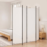 Vidaxl kamerscherm met 4 panelen 200x200 cm stof wit