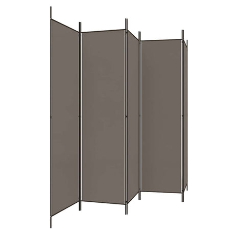 Vidaxl kamerscherm met 5 panelen 250x200 cm stof antracietkleurig